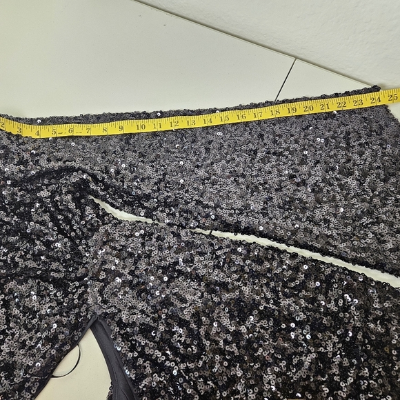 Fashion Nova Black Sequin One-Shoulder Mini Dress XS - Picture 6 of 10